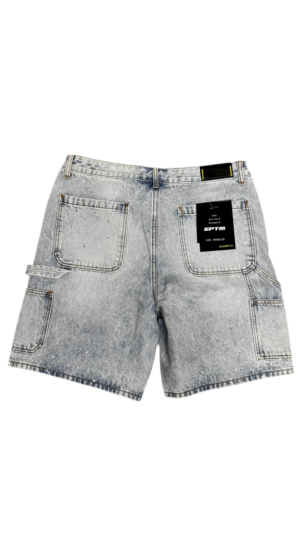 Eptm Spotty Denim Shorts - Blue