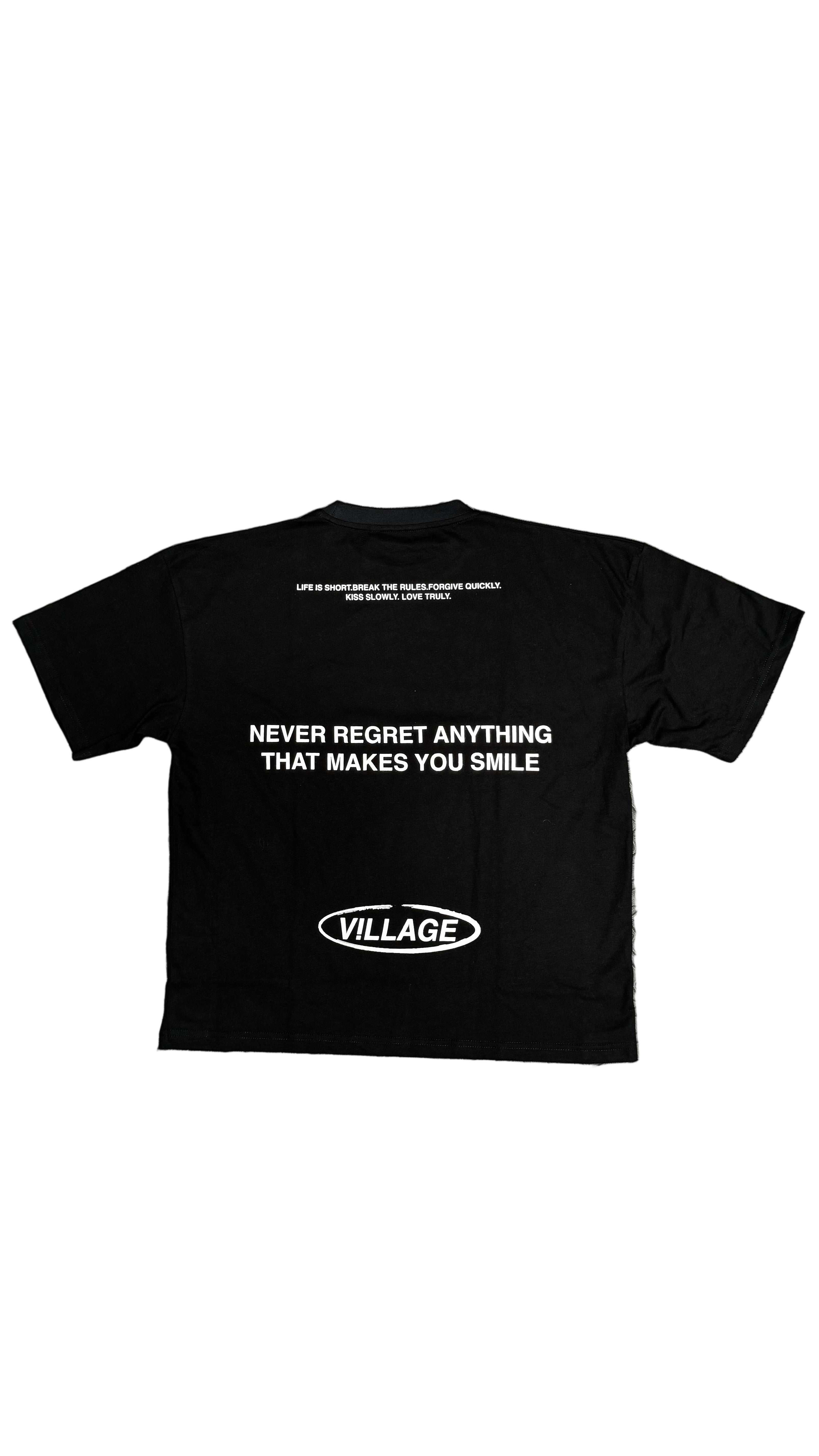 Village Croptop Tee - Black